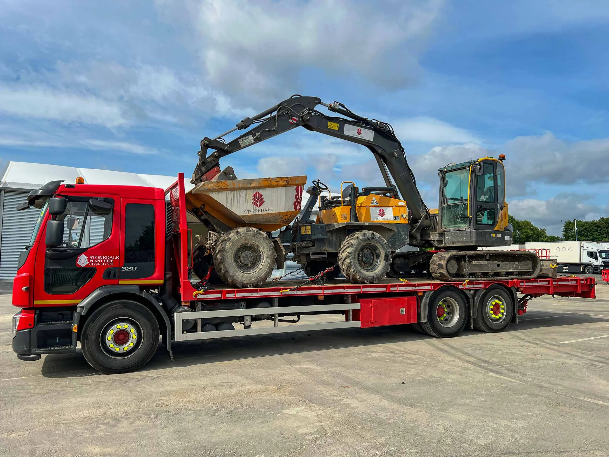 Stonedale Plant Hire Transport Truck Easy Delivery